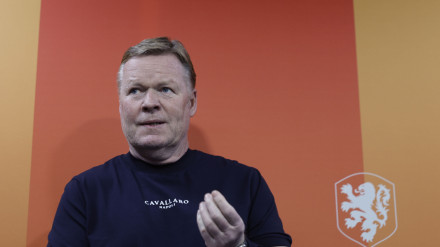 Ronald Koeman, en la rueda de prensa previa al partido ante España