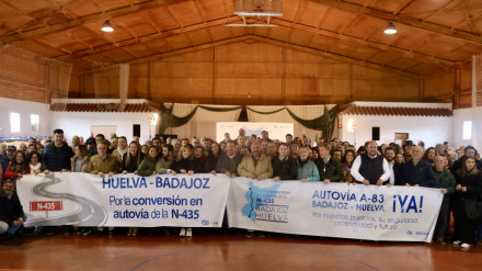 El PP de Huelva y Badajoz exigen el desdoble de la N-435