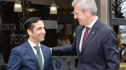 Rey Varela y Rueda se reunieron este lunes en el edificio de la Xunta antes de celebrarse el Consello