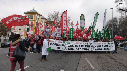 Momento de la manifestación.