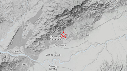 Lugar del epicentro del terremoto, cerca de la pedanía de La Hoya
