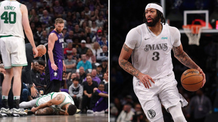 Tatum da un susto y Davis regresa