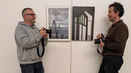 Los fotógrafos Jorge Meis y José Pardo