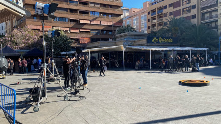 Imagen de la Plaza de las Flores, en el Mercado Central de Alicante, este miércoles.