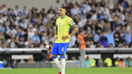 Raphinha, en el partido contra Argentina