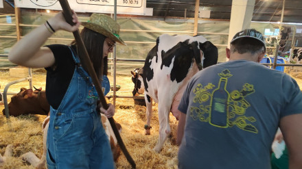 Gandeiros traballando en Muimenta