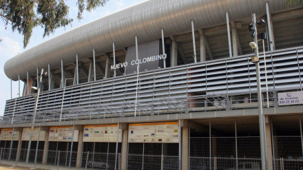 Vista exterior del Estadio del Nuevo Colombino de Huelva