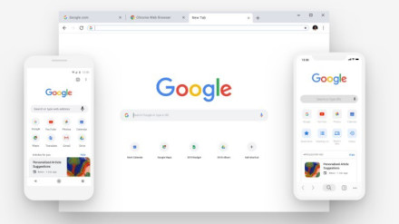 Archivo - Google Chrome en distintos dispositivos