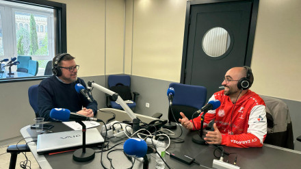 Miguel Falo, en COPE Zaragoza, en su despedida como jugador de voleibol