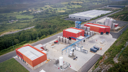 Vista área de la planta Innovaoleo en As Somozas