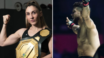 Isabel 'The Iron' Calvo y Miguel Ángel 'Colombo' Lozano (luchadores WOW)