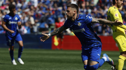 Tercer tanto de la temporada para el extremo del Getafe.