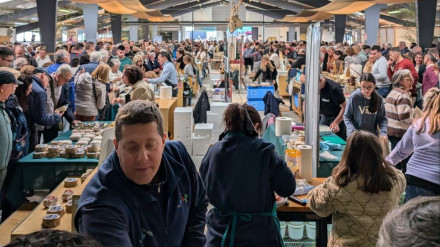 Centenares de personas pasaron por el recinto ferial a lo largo de todo el día