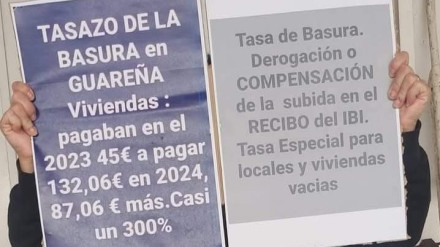 Vecinos de Guareña denuncian el 'tasazo' en la basura