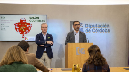 Momento de la presentación en la sala de prensa