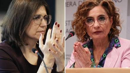 La presidenta de la Asociación Profesional de la Magistratura, María Jesús del Barco, este lunes en TRECE