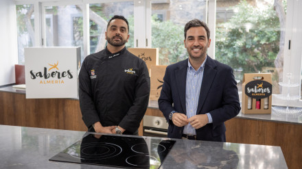 Luis Arango y Carlos Sánchez en el Espacio Gourmet Sabores Almería