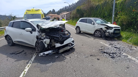 Estado en el que quedaron los dos vehículos
