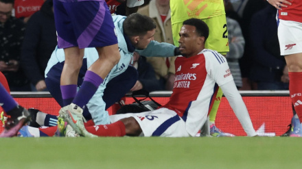 Gabriel Magalhaes se retira lesionado a una semana de recibir al Real Madrid