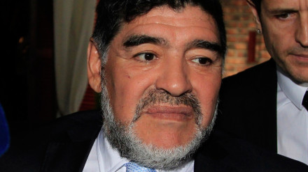 Imagen de Diego Armando Maradona, en su visita a España en 2017