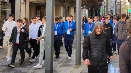 Chicos en las calles de Badajoz
