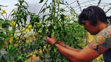 Sonia Rodríguez es una de las responsables de Lúa de Dexo, en Oleiros