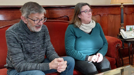 Francisco Díaz, director técnico, y María Elena Rodríguez, presidenta de ASPANEPS