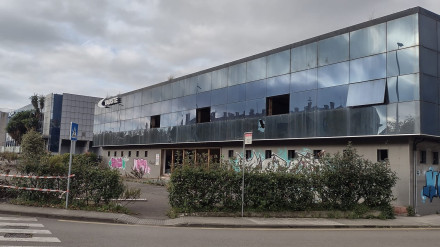 Fábrica de Vauste, en el Alto Pumarín de Gijón, a finales de 2024