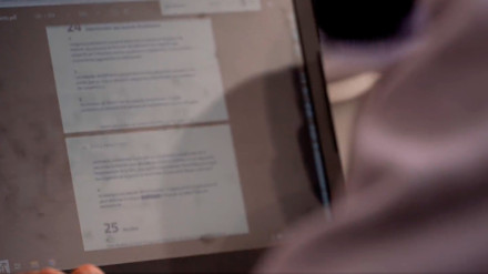 Imagen de la realización de un examen en la Federación Española de Fútbol