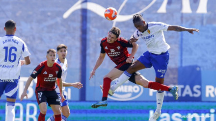 Jair Amador dio el triunfo al Real Zaragoza con un fenomenal remate de cabeza