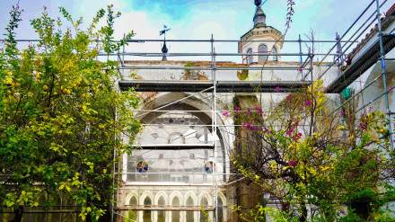 Las cubiertas desde el claustro de la Catedral
