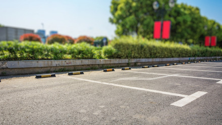 Zona de aparcamiento vacío, en una imagen de archivo