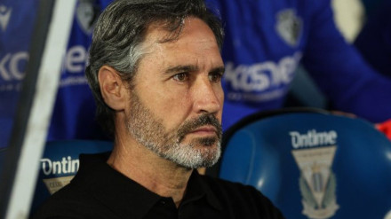 Vicente Moreno durante el Leganés - Osasuna
