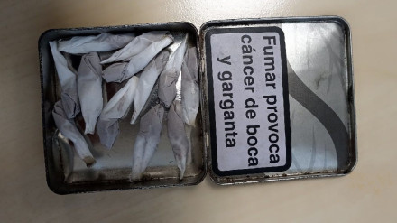 Droga intervenida al detenido en Foz