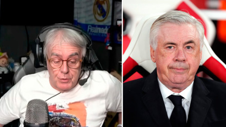 Siro López y Carlo Ancelotti