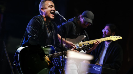 Andrés Balado en uno de sus conciertos