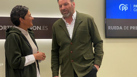 Jesús Gericó con Ana Marín en rueda de prensa