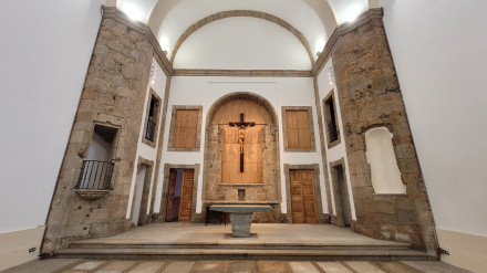 Interior de la iglesia de Dolores tras la rehabilitación