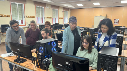 Una de las sesiones formativas de Gammera Nest en la EPEF de Ferrol