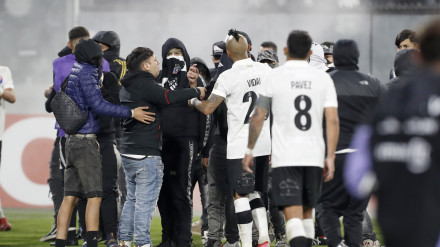 En el partido Colo-Colo - Fortaleza