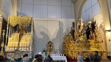 Los pasos de La Borriquilla esperan ya el Domingo de Ramos