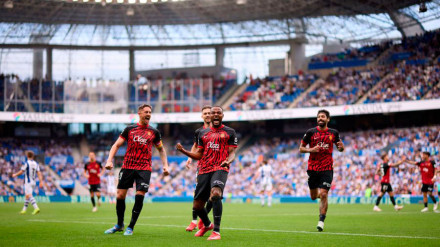 El Mallorca rompe su sequía en Anoeta, que duraba desde 2007, gracias a un gol de Larin.
