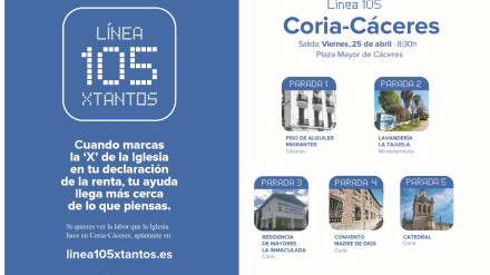 La Diócesis de Coria-Cáceres inaugura la Línea 105 xTantos