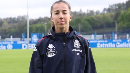 Cris Martínez, en la ciudad deportiva de Abegondo