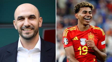 Walid Regragui y Lamine Yamal