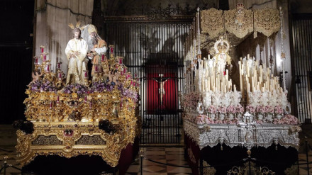 Los titulares de la Hermandad de San Gonzalo en la Catedral de Sevilla