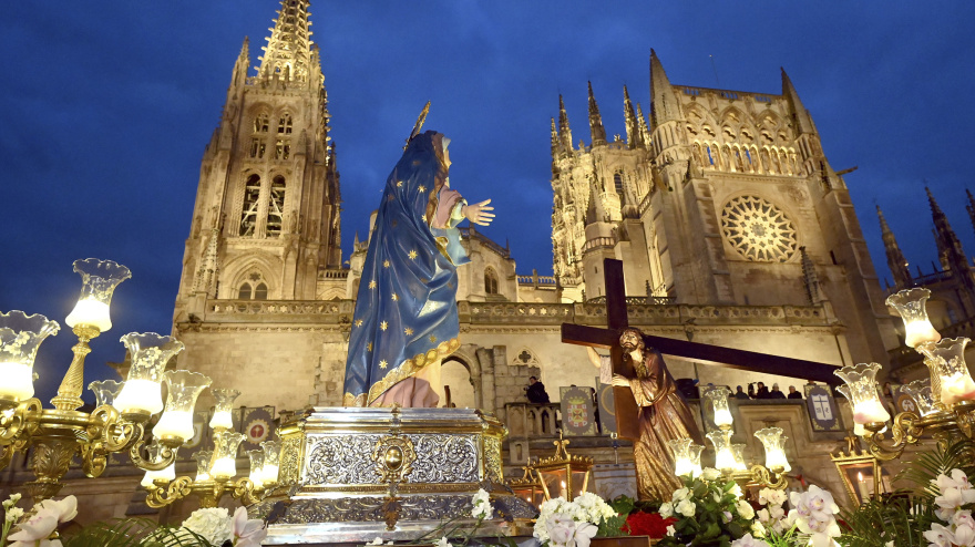 Procesión del Encuentro. Semana Santa en Burgos