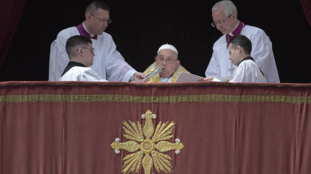 El Papa Francisco en su última aparición pública