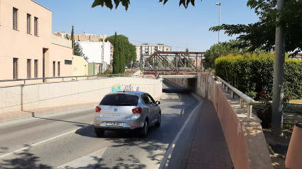 Paso inferior de tráfico de Santa Clara, cortado por las obras de AVE