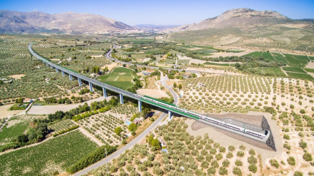 Infografías del viaducto de Salar del tramo Valle